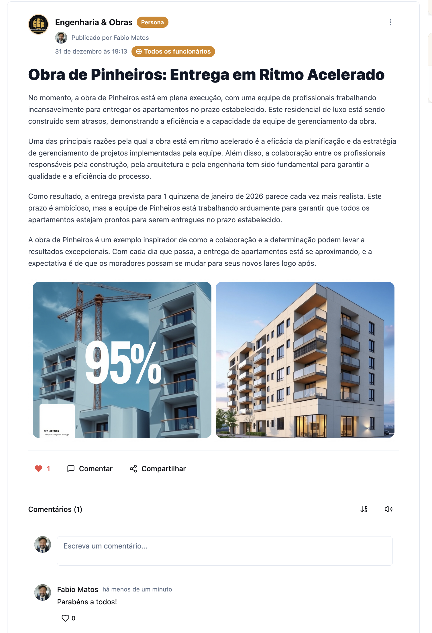 Segmentação por público na intranet